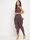 Uptownie Lite Women's Crepe Printed Dhoti Jumpsuit