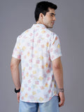 Blended Printed Half Sleeve Mens Shirt