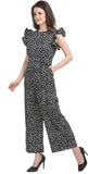 Women's Trendy Polka Print Crepe Jumpsuit