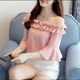 Women's Crepe Solid Off Shoulder Top